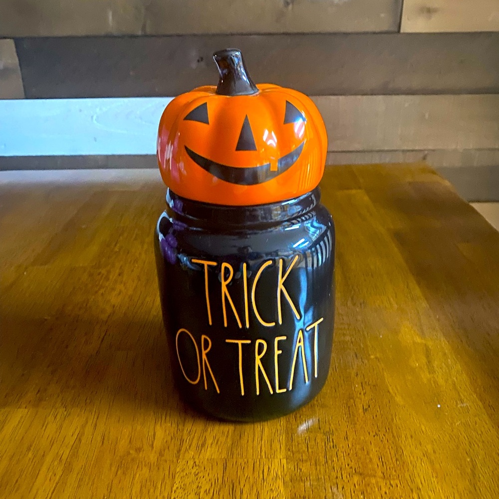 Rae Dunn Pumpkin Trick or Treat Canister